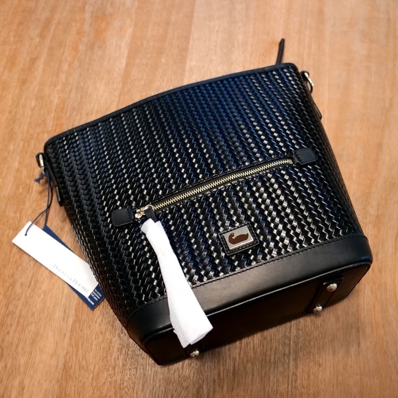 Dooney & Bourke Black Woven Small Hobo Crossbody — NWT - Picture 1 of 5